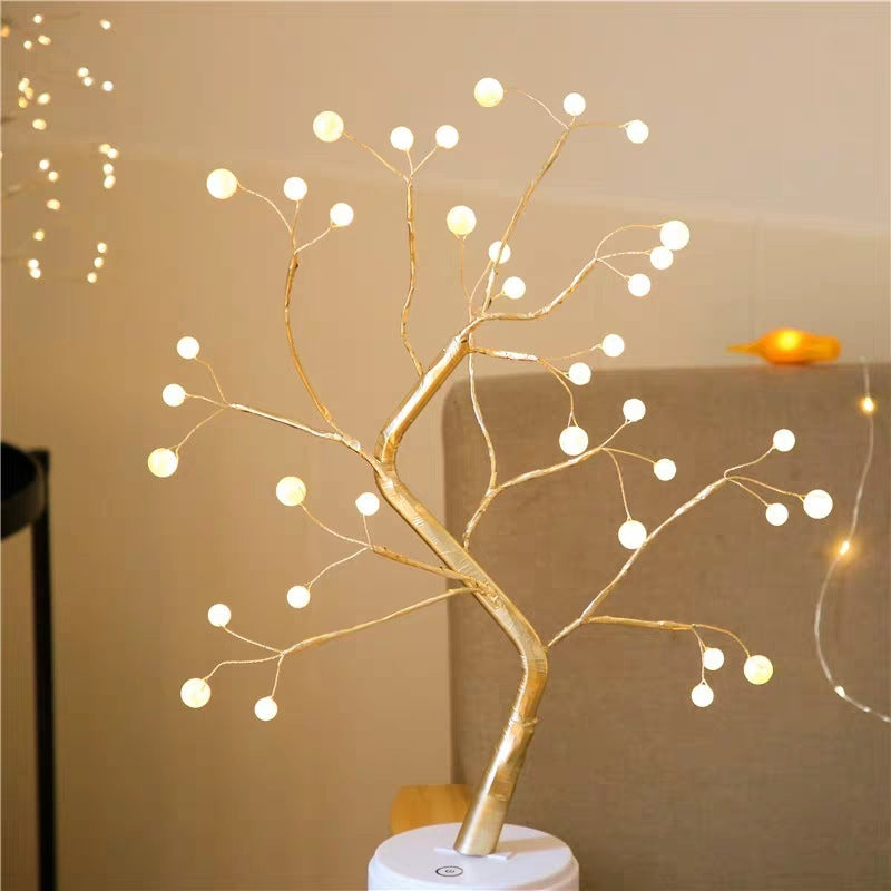 Golden Tree Light For Bedroom