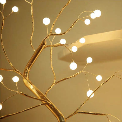 Golden Tree Light For Bedroom