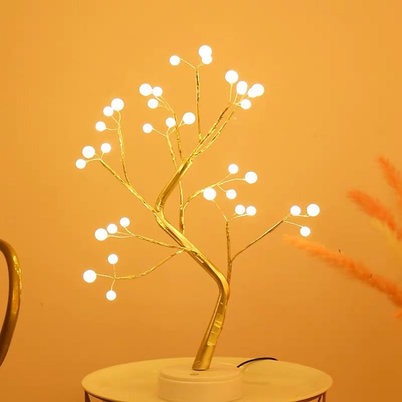 Golden Tree Light For Bedroom