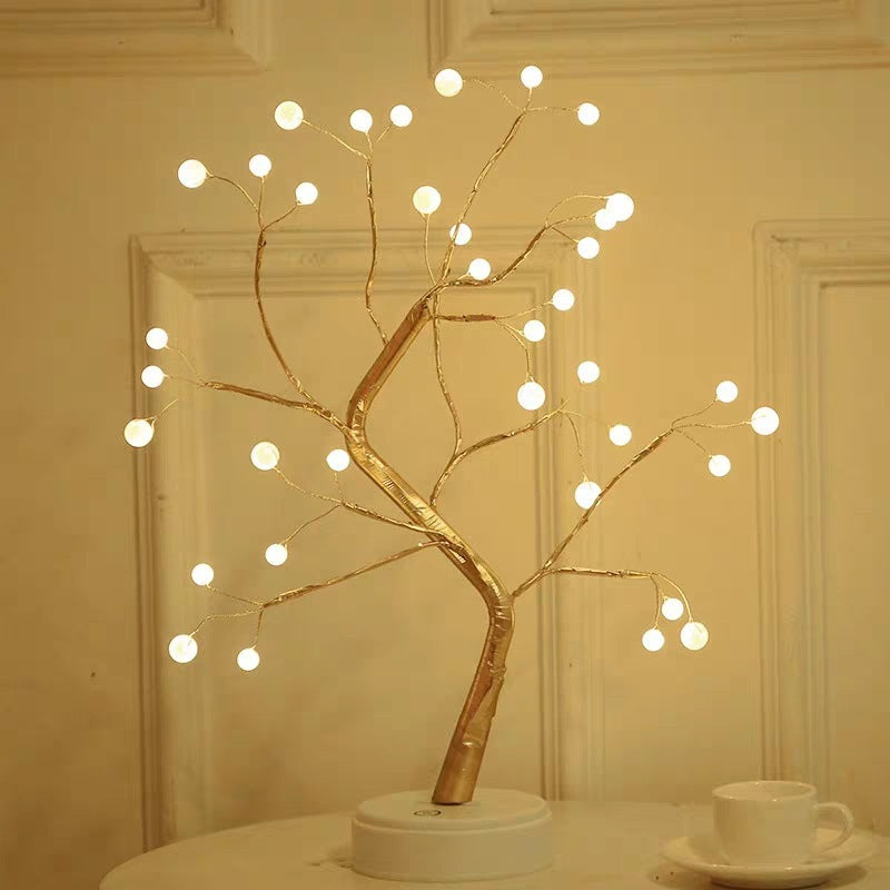 Golden Tree Light For Bedroom