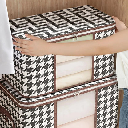 Large Capacity Foldable Elegant Storage Box with Handles