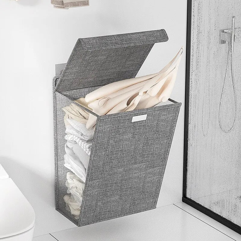 Foldable Adhesive Laundry Basket