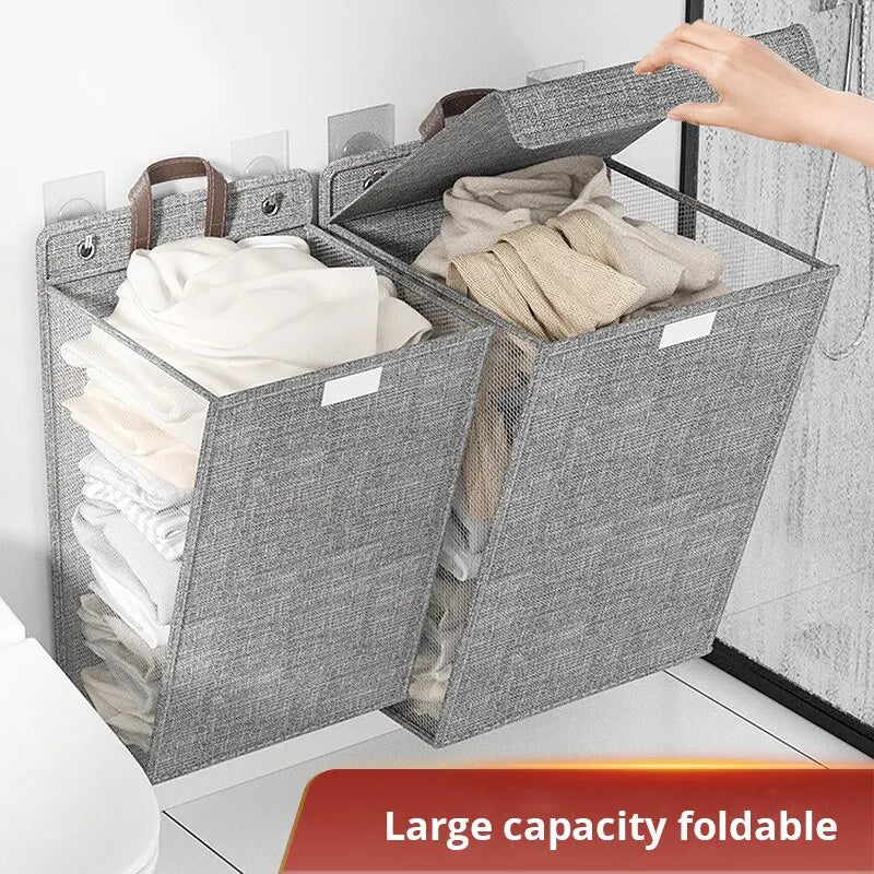 Foldable Adhesive Laundry Basket