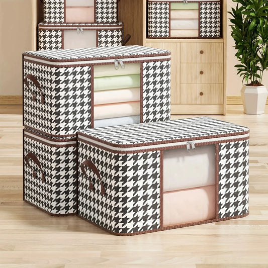 Large Capacity Foldable Elegant Storage Box with Handles